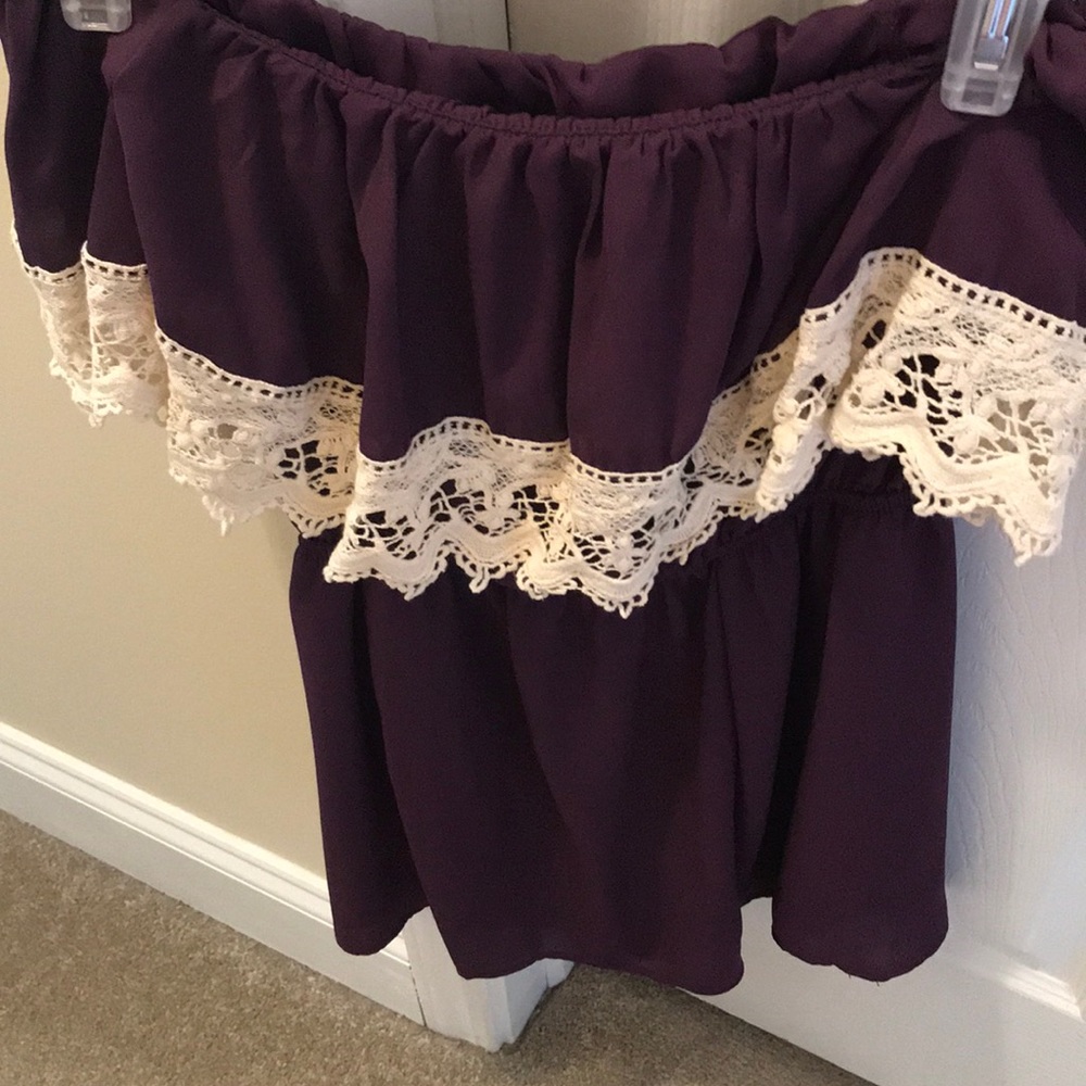 purple lace romper!